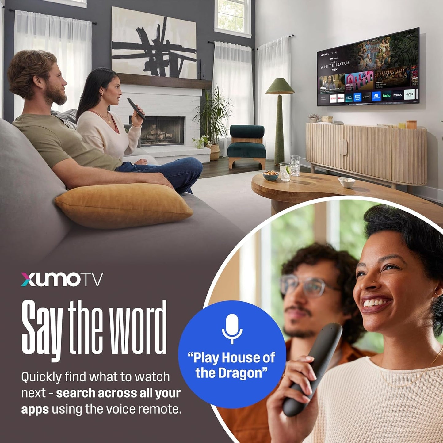 65-Inch Smart TV, 4K UHD Xumo TV W/ HDR10, Voice Remote, Dolby Vision, Edgeless, Flat Screen LED Television W/Apple Homekit, Wi-Fi & Mobile Connectivity