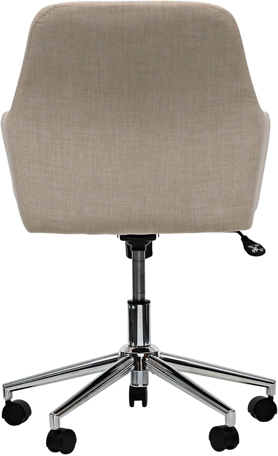 Office Chair - Workspace by  Mid-Century Task Chair, Supports up to 275 Lb, 18.9" to 22.24" Seat Height, Cream Seat, Cream Back
