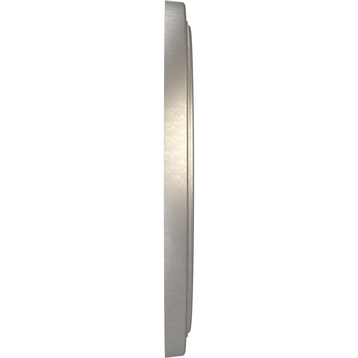 22Od X 3 1/2Id X 1 1/2P Traditional Thermoformed Pvc Ceiling Medallion (Fits Canopies Up To 13 1/2), Bright Coat Aluminum