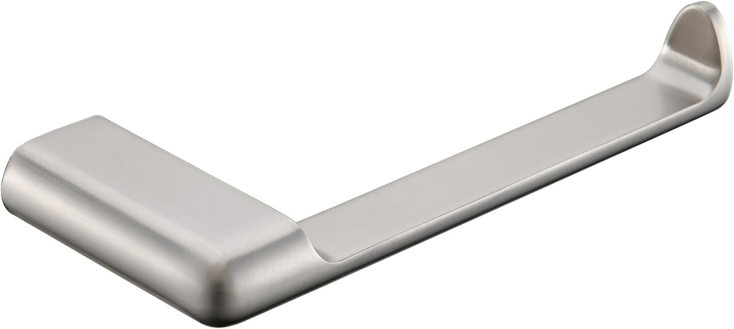 simpletome Toilet Paper Holder Wall Mount Never Rust Zinc Alloy Drilling Installation Modern Minimalist Design (Brushed Nickel)