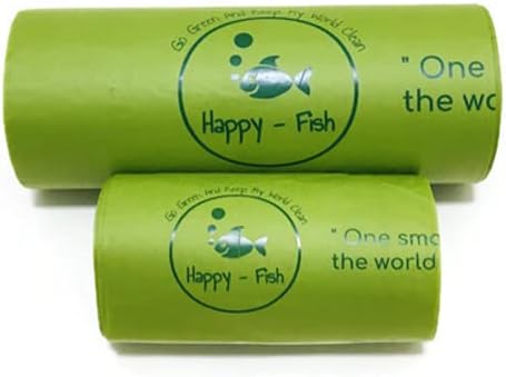 1.75-gallon (6.6L) Compostable, Extra-Thick Countertop Waste Bin Bags| Unscented Leak Proof Bags for Office, Home, Bathroom, Bedroom, Car, Kitchen, Pet(Green)1 Pack| 110 Counts. (1.75 Gallon)