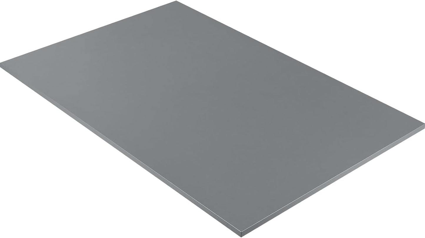 Kaboon 36x20 inch Table Top Universal, Solid One-Piece Desktop, Reversible Melamine Countertop, Double Desks, L-Desk DIY, Gray