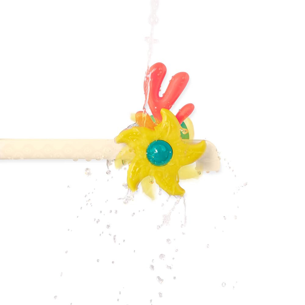 B. toys - Bath Pump Toy - Submarine Waterplay Set - 2 Pump Modes (Battery + Manual) - Drip Cup, Spinners & Gears - 10 Months + - Wonder-Full Waterworks