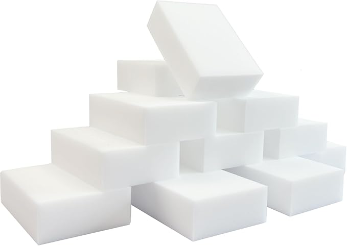 50pcs Magic Sponge Eraser Extra Thick Long Lasting Melamine Cleaning Sponge Bulk - Multi-Surface Electric Wash Foam Cleaning Pads - Bathtub, Floor, Base, Bath, Wall Cleaner (50, 10 * 6 * 2cm)