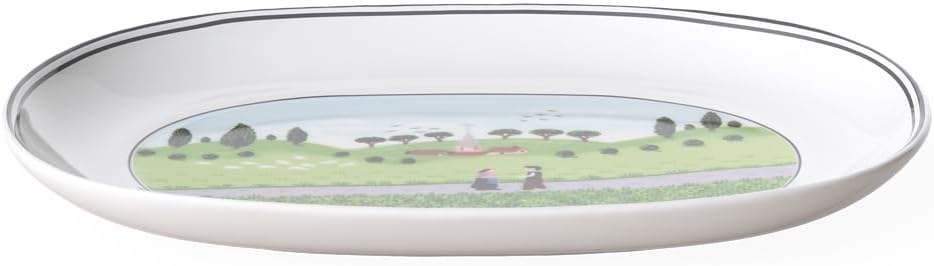 Villeroy & Boch Design Naif Pickle Dish, 7.75 in, Premium Porcelain, White/Colorful