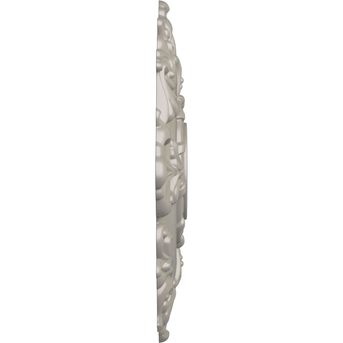 Ekena Millwork Cm18Rlpws Riley Ceiling Medallion, Pearl White
