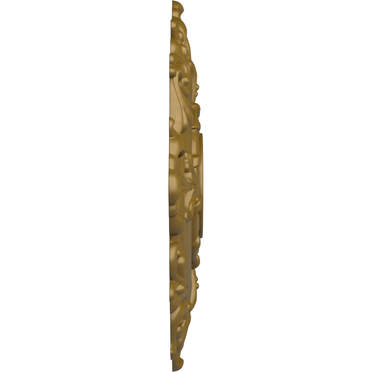 Ekena Millwork Cm18Rlgls Riley Ceiling Medallion Fits Canopies Up To 4 5/8, Gold