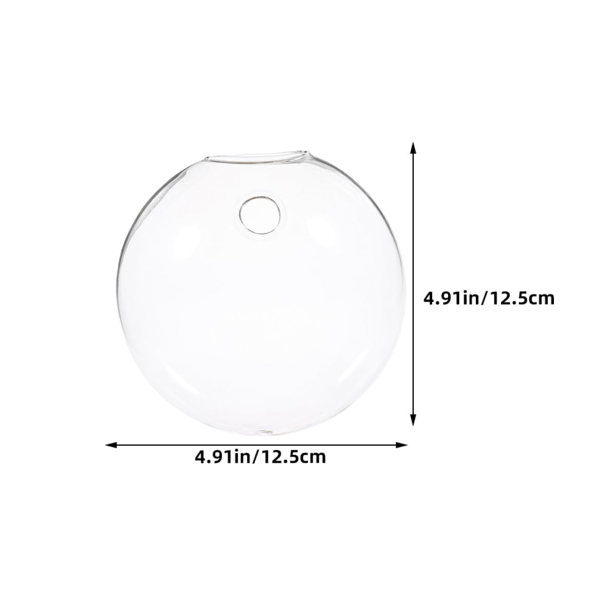 FUNOMOCYA Glass Terrarium Hanging Vase Wall Mounted Hydroponic Vase Glass Plant Holder 2pcs Decorative for Home Décor