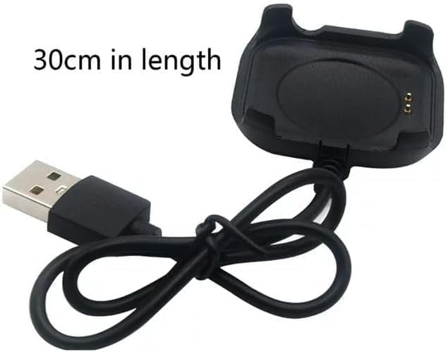 2Pcs Black 30Cm Usb Chargeable Charging Cable Adapter,Charging Cable Charger Cord For Hw22 Intelligent Watch Magnetic Charger Do