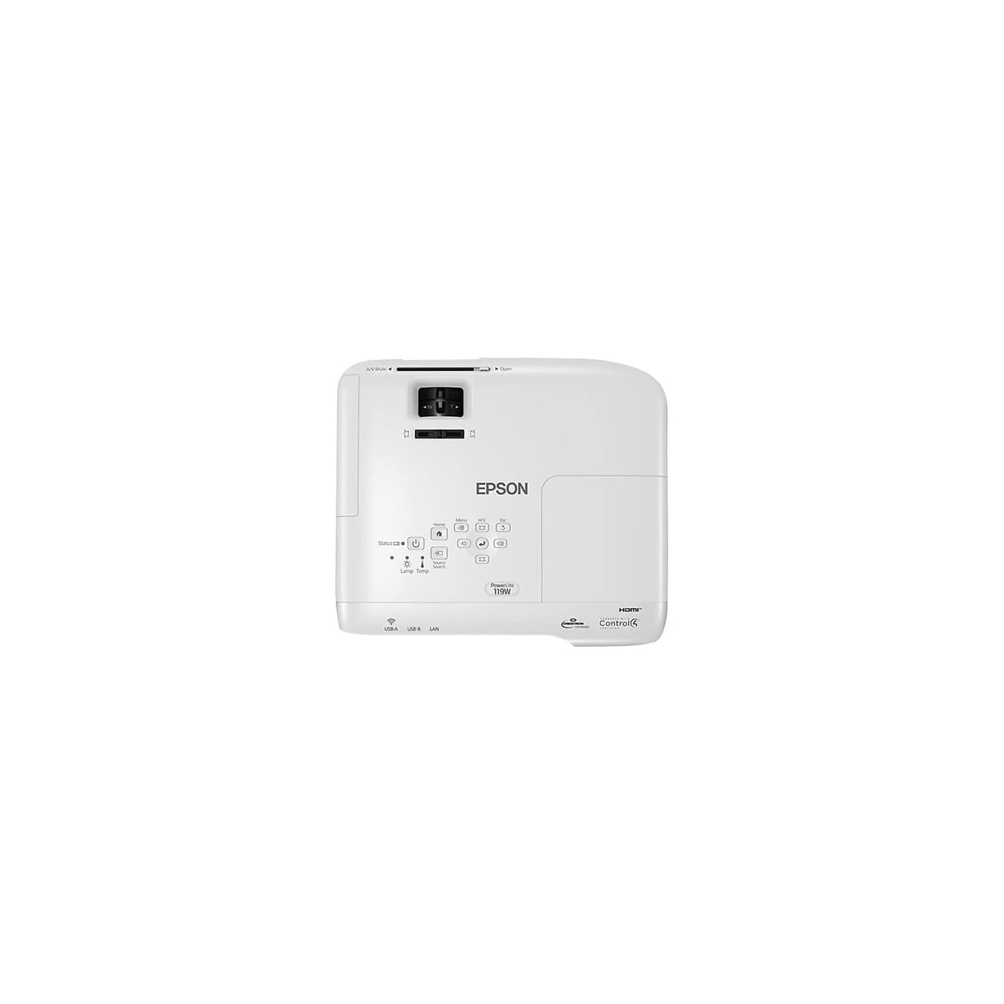 Epson, Epsv11H985020, Powerlite 119W 3Lcd Wxga Classroom Projector With Dual Hdmi, 1 Each, White, 3.4X11.6X10.2