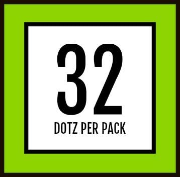 Golfdotz - USGA Rule Conforming Golf Ball Markers, Golf Ball Stickers for Marking Balls, No More Smearing from Stamps, Gifts for Golfers, Dads, and Retirees, (Tropical Collection; 18-32 Count)