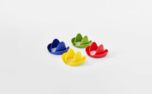 Prepara Sombrero Taco Holders (4 Pack) - Sturdy Double Taco Stand Set of 4 in Assorted Colors, Holding Soft/Hard Shells, Street Tacos, Festive for Taco Tuesday/Parties