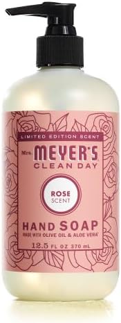 Mrs. MEYER'S Clean Day Liquid Hand Soap Variety Pack 12.5 Fl Oz Each, 1 CT (Rose + Lilac + Mint + Daisy + Dewdrop)