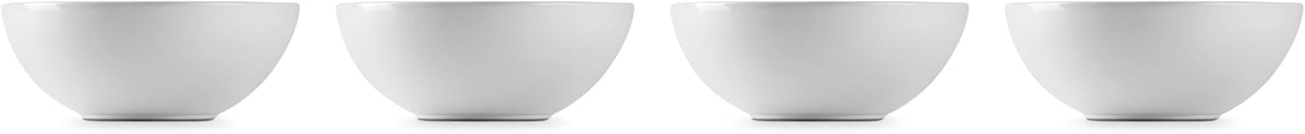 Le Creuset Stoneware Set of 4 Soup Bowls, 22 oz. (6.25") each, White
