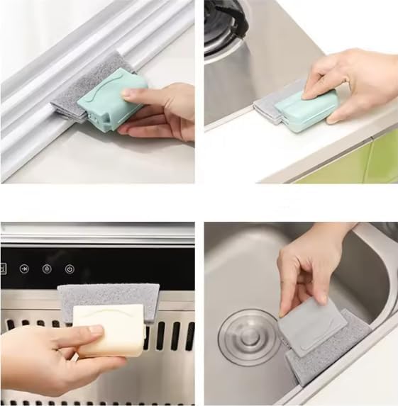 Groove Cleaning Brush Creative Window Cloth Window Cleaning Brush Windows Slot Cleaner Brush Clean Window Slot Clean Tool - 1Pack
