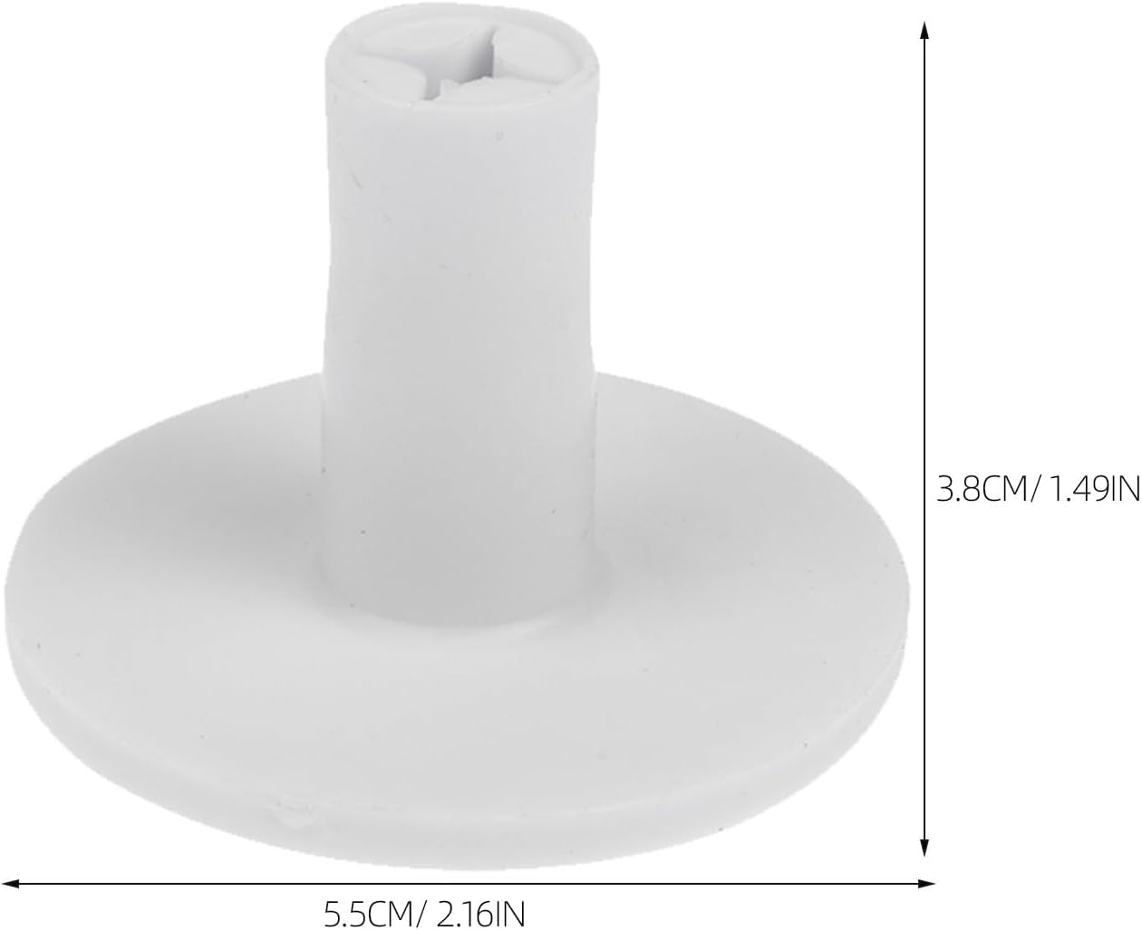 8pcs Rubber Golf Tees: 38mm White Stable Holder for Range Training - Excellent Durability and Stability Rubber Tees - Golf Hitting Practice Equipment