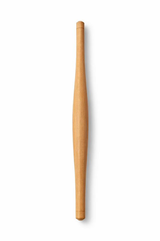 16Inch Professional French Rolling Pin for Baking Premium Sal Hardwood Dough Roller for Pizza Pastry Fondant & Cookies Lightweight Durable & Moisture Resistant Tapered Wood Roller for Kitchen