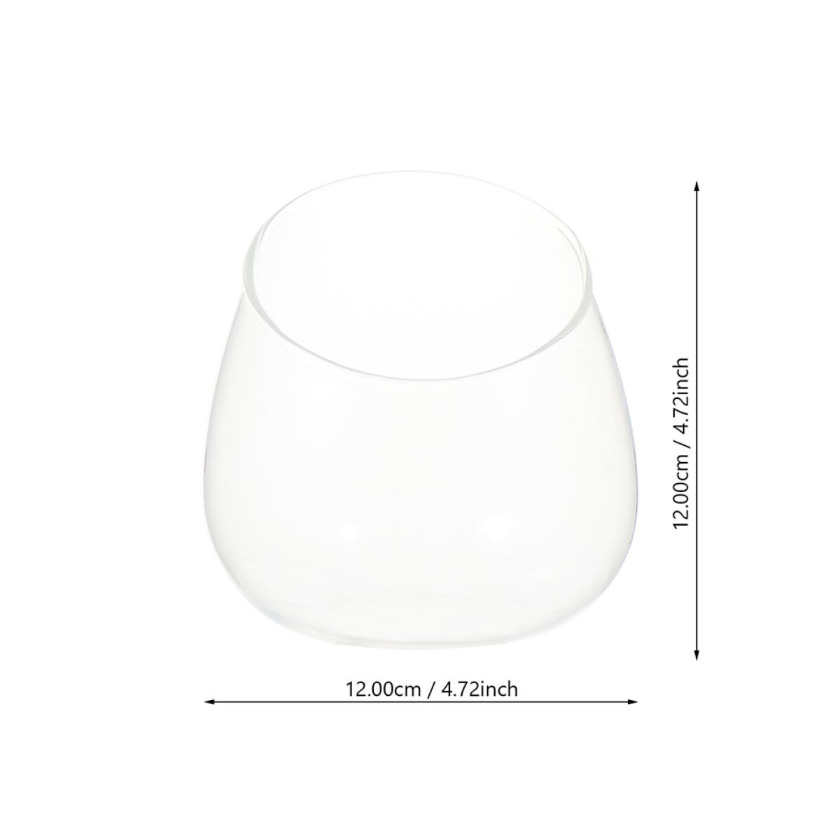 ULDIGI Ecological Glass Bottle Micro Landscape Terrarium Vase 3pcs Set Slant Cut Glass Bottle Decoration for Desk Home Office Plant Display