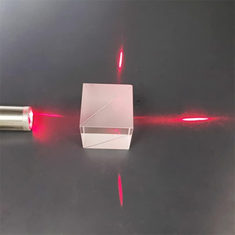 Beam Splitter Cube, Optical Glass Dichroic Prism Ratio 50:50 Spectrome Sicence -Like New