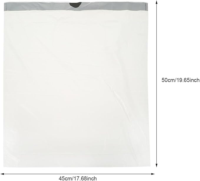 DOITOOL 60Pcs Thick Drawstring Trash Bags Garbage Pouches with Material Disposable Rubbish Bags for Kitchen and Home Use