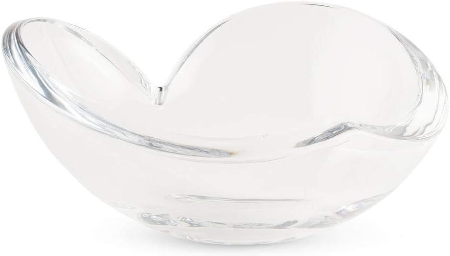 nambe Glass Heart Bowl | Medium Sized Jewelry Catchall Bowl | Gift for Candy Lovers, Valentines Day, Mother’s Day, or Anniversary | 6.25-Inch | Made of Glass | Designed by Sean O’Hara