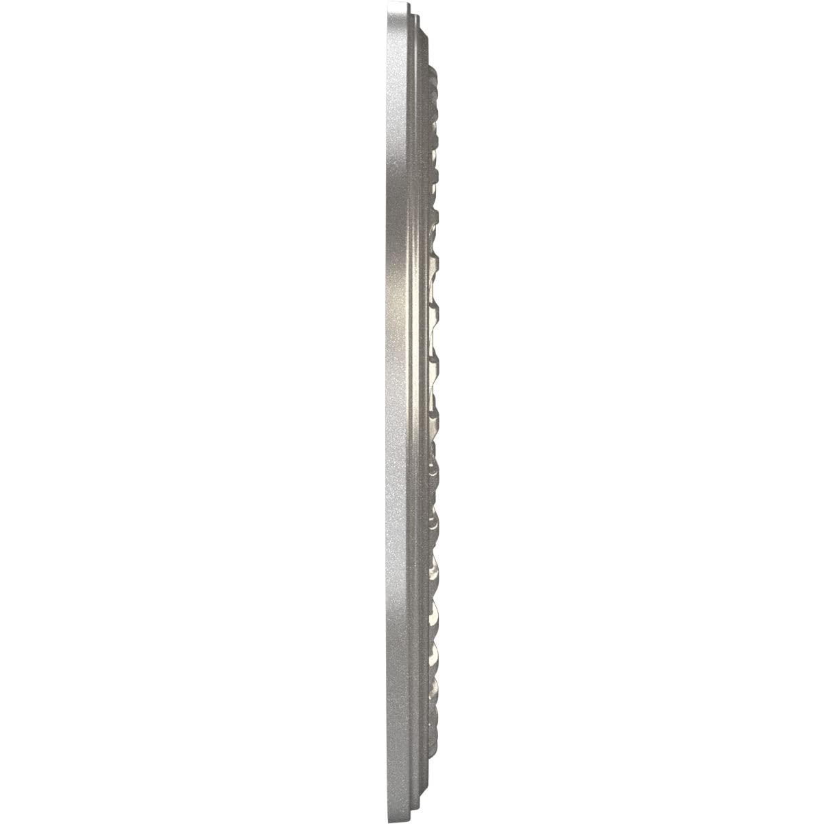 Ekena Millwork 10Od X 3 1/2Id X 3/4P Cole Thermoformed Pvc Ceiling Medallion (Fits Canopies Up To 4 1/4), Aged Dark Steel