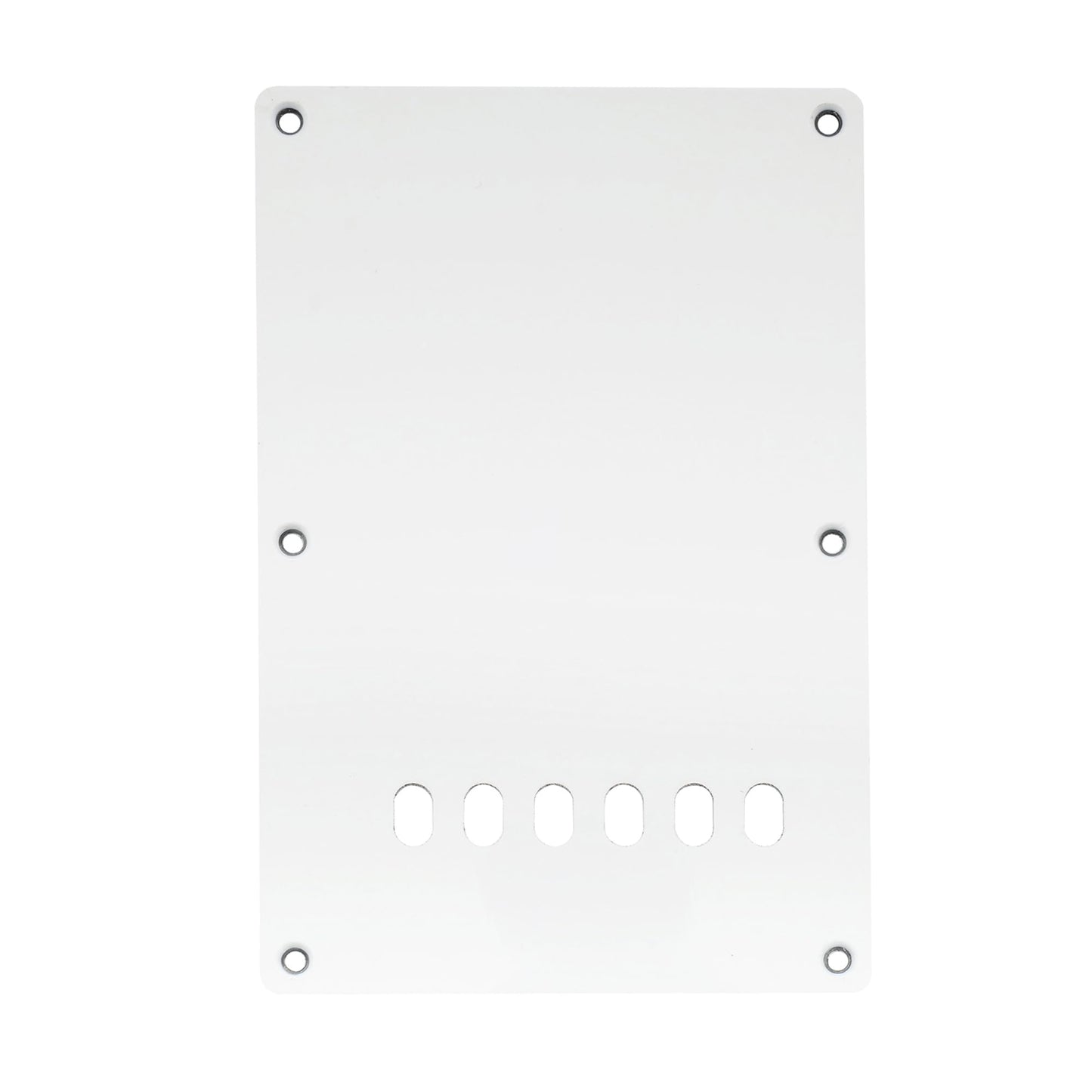 Musiclily Guitar Back Plate Tremolo Cavity Cover Backplate For China Made Squier Guitar Parts,3Ply White