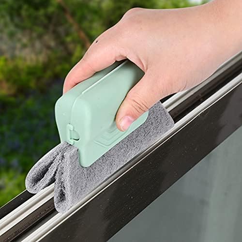 Window Groove Cleaning Brush,2024 New Hand-held Magic Window Track Cleaner Tools Set,Groove Cleaning Brush Window or Sliding Door for Sliding Door, Sill, Tile Lines, Shutter (3 PCS)