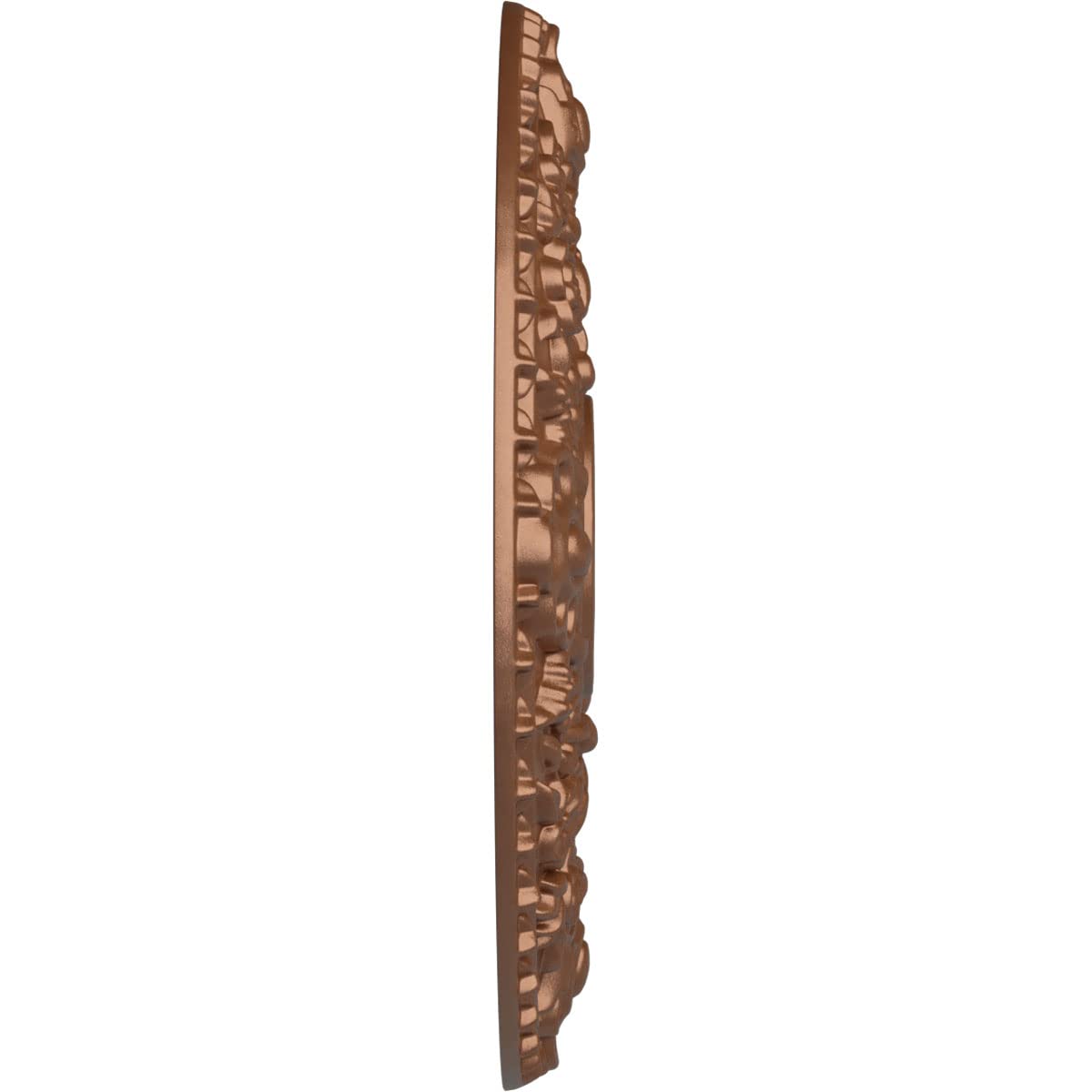Ekena Millwork Cm18Ropos Rose Ceiling Medallion, Polished Copper