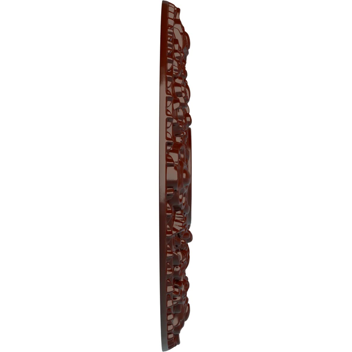 Ekena Millwork Cm18Robmf Rose Ceiling Medallion, Brushed Mahogany