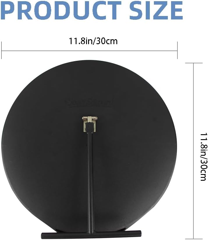 Scott Edward 12 Inches/30cm Diameter Golf Convex Mirror Swing Training Mirror for Swing Trainer, Golf Practice Mirror Stepless Angle Adjustable Shatter Resistant Mirror Foldable Stand