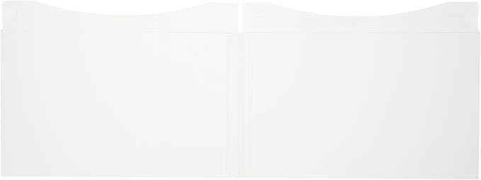 Restaurantware-Sweet Vision 10 Inch x 8.25 Inch Transparent Cake Boxes, 10 Grease Resistant Base Clear Cake Boxes - White Lid, Gray Ribbon, Plastic Birthday Box, For Weddings Or Birthdays