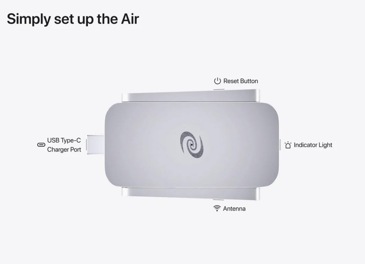 Deeper Connect Air Pocket-Sized Wireless Travel VPN Router Portable Wireguard OpenVPN DPN WiFi Router