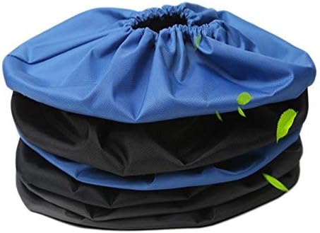 Jron 5 Pairs Premium Reusable Washable Shoe Cover Boot Covers for Contractors (5 Pairs | 14.5-17 For Shoes/US 13.5-16 For Boots, Black)
