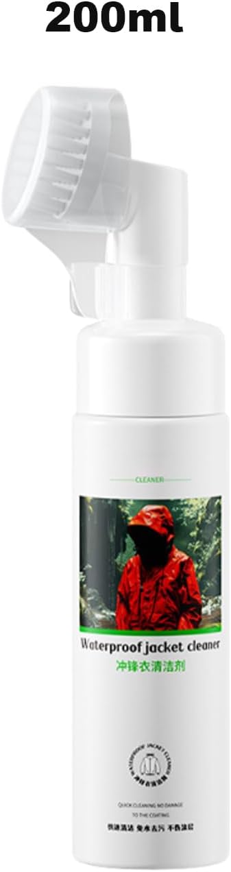 Down Detergent, 200ml Waterless Waterproof Jacket Cleaner, Oil Stain Remover Spray for Down Coats, Sports Gear, Tents, Hiking Pants, Ski Suits, Outdoor Travel & Camping Equipment Care