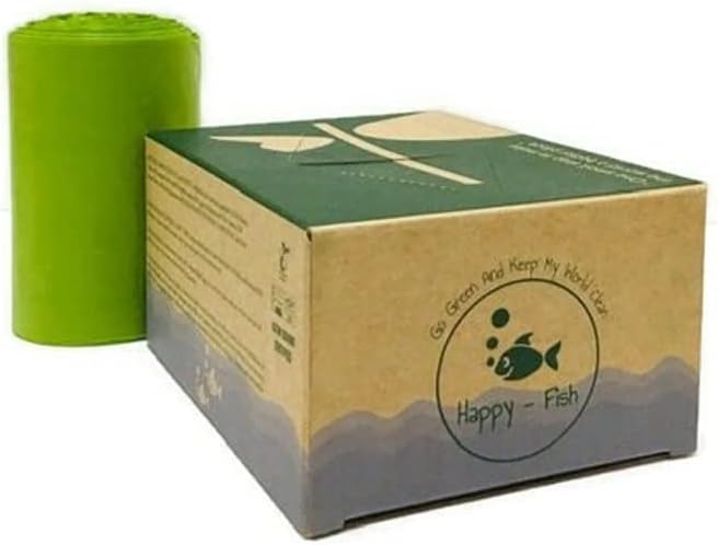 1.75-gallon (6.6L) Compostable, Extra-Thick Countertop Waste Bin Bags| Unscented Leak Proof Bags for Office, Home, Bathroom, Bedroom, Car, Kitchen, Pet(Green)1 Pack| 110 Counts. (1.75 Gallon)