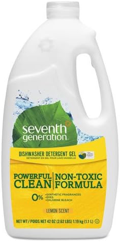 Seventh Generation Lemon Scented Automatic Dishwasher Gel (6x45 OZ) (Value Bulk Multi-pack)