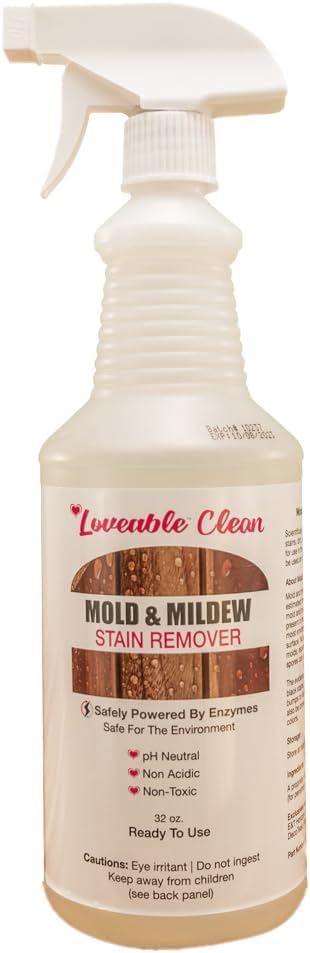 EcoDecors Loveable Stain Remover For Teak and Hardwoods 32oz Spray Bottle