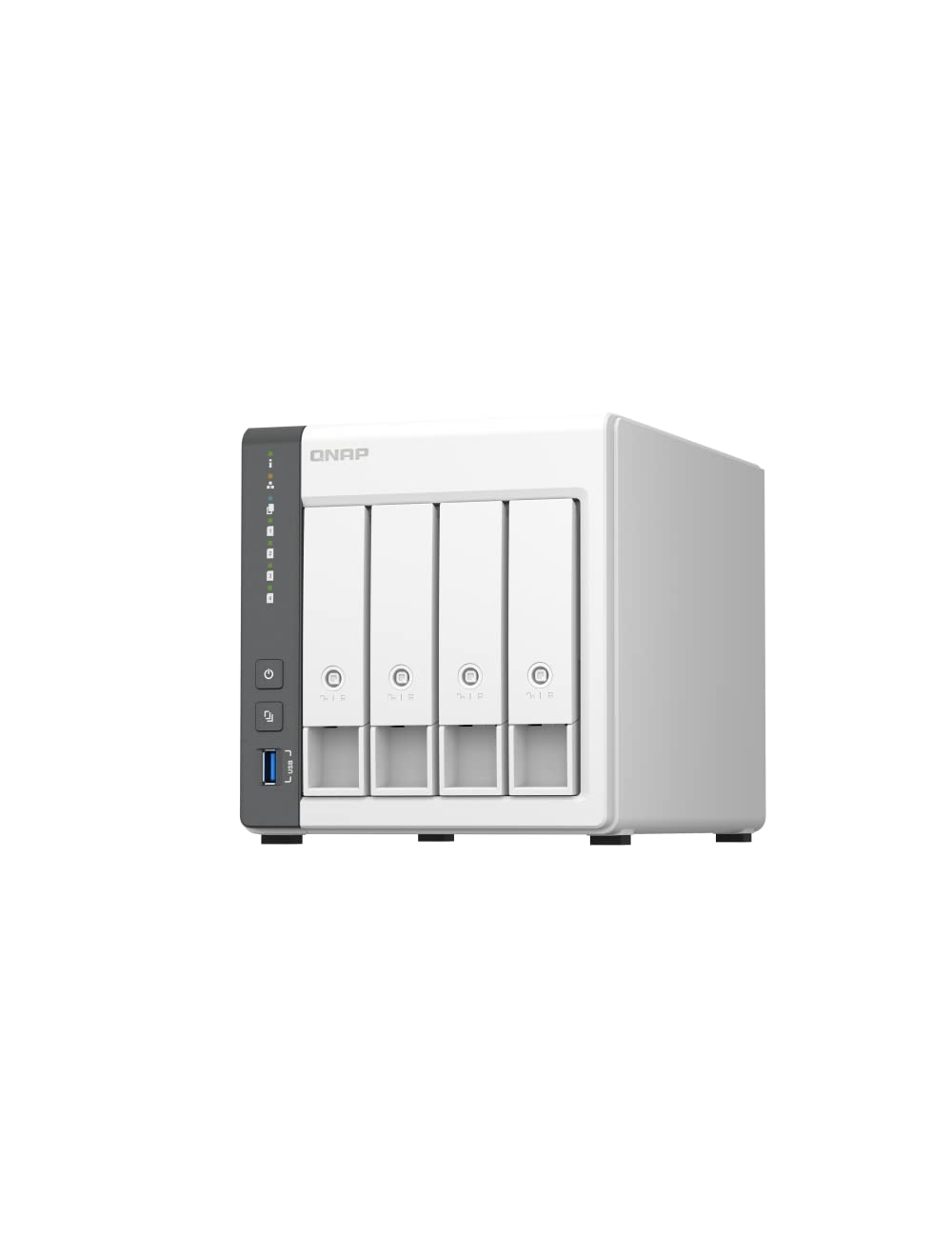Qnap Ts-433-4G-Us 4 Bay Nas With Quad-Core Processor, 4 Gb Ddr4 Ram And 2.5Gbe Network (Diskless)