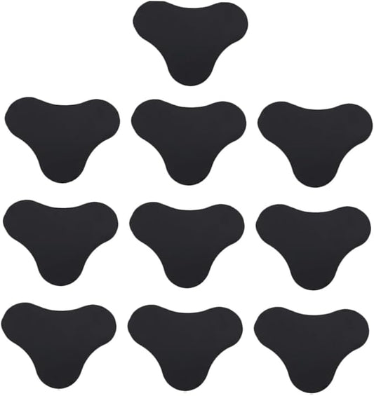 10Pcs Reusable Washable Rug Tape Grippers Non-Slip Double-Sided Carpet Stickers for Hardwood Floors Area Rugs Mats Prevent Curling Sliding Safe Home Use