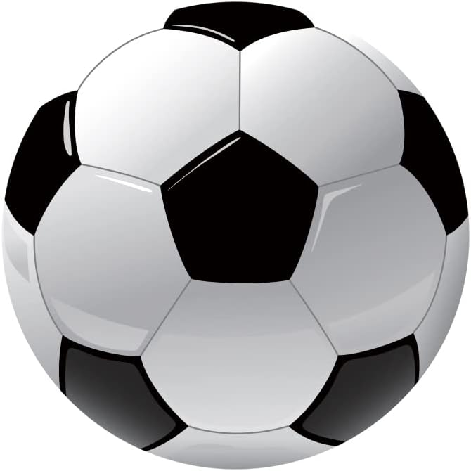 Leyiyi 7.2x7.2ft Soccer Round Backdrop Black and White Round Backdrop Cover Sports Theme Football Background for Kis Boys Man Birthday Party Newborn Soccer Gender Reveal Party Decoration Banner