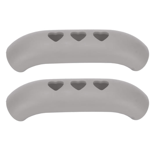 2 Pieces Silicone Hot Handle Holder, Non Slip Pot Holders Cover Assist Hot Pan Handle Rubber Heat Pot Sleeve Grip Cookware Handle for Frying Cast Iron Skillet Metal Pan (Gray)