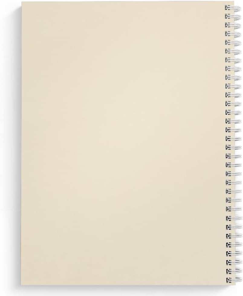 Softcover No Adulting 8.5" x 11" Funny Spiral Notebook/Journal, 120 Checklist Pages, Durable Gloss Laminated Cover, White Wire-o Spiral. Made in the USA