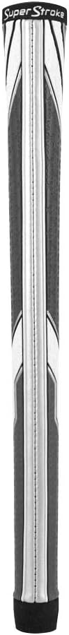 SuperStroke Traxion Tour Golf Club Grip, Midsize, Advanced Surface Texture Improves Feedback and Tackiness and Even Hand Pressure, Black/Gray