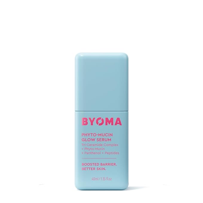 BYOMA Phyto-Mucin Glow Serum - Mucin Face Serum for Glass Skin - Plumps, Primes + Hydrates - Flawless Primer and Makeup Base - Strengthens Skin Barrier - 1.35 fl.oz