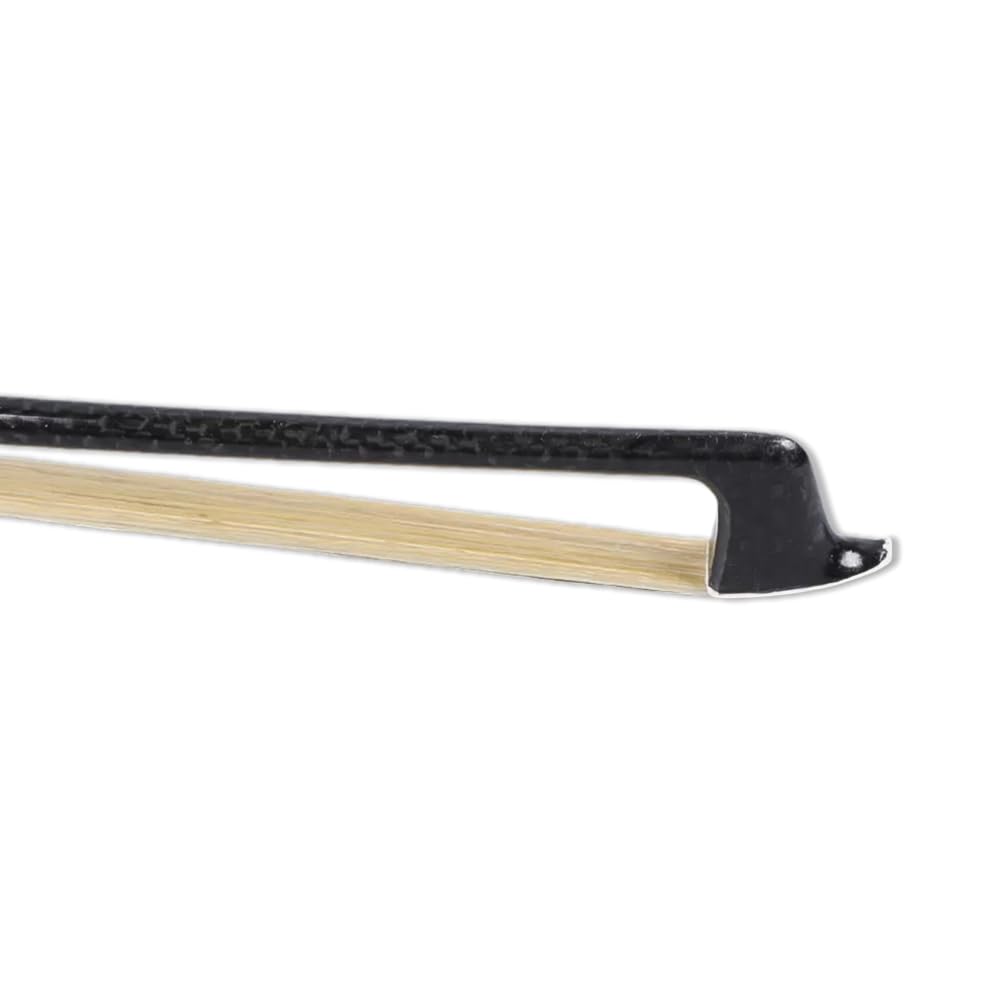 Yinfente Violin Bow 4/4 Carbon Fiber Ebony Frog With Peafowl Inlay,Mongolian Horse Hair,Stick&Well Balance 4/4 Violin Bow For Al