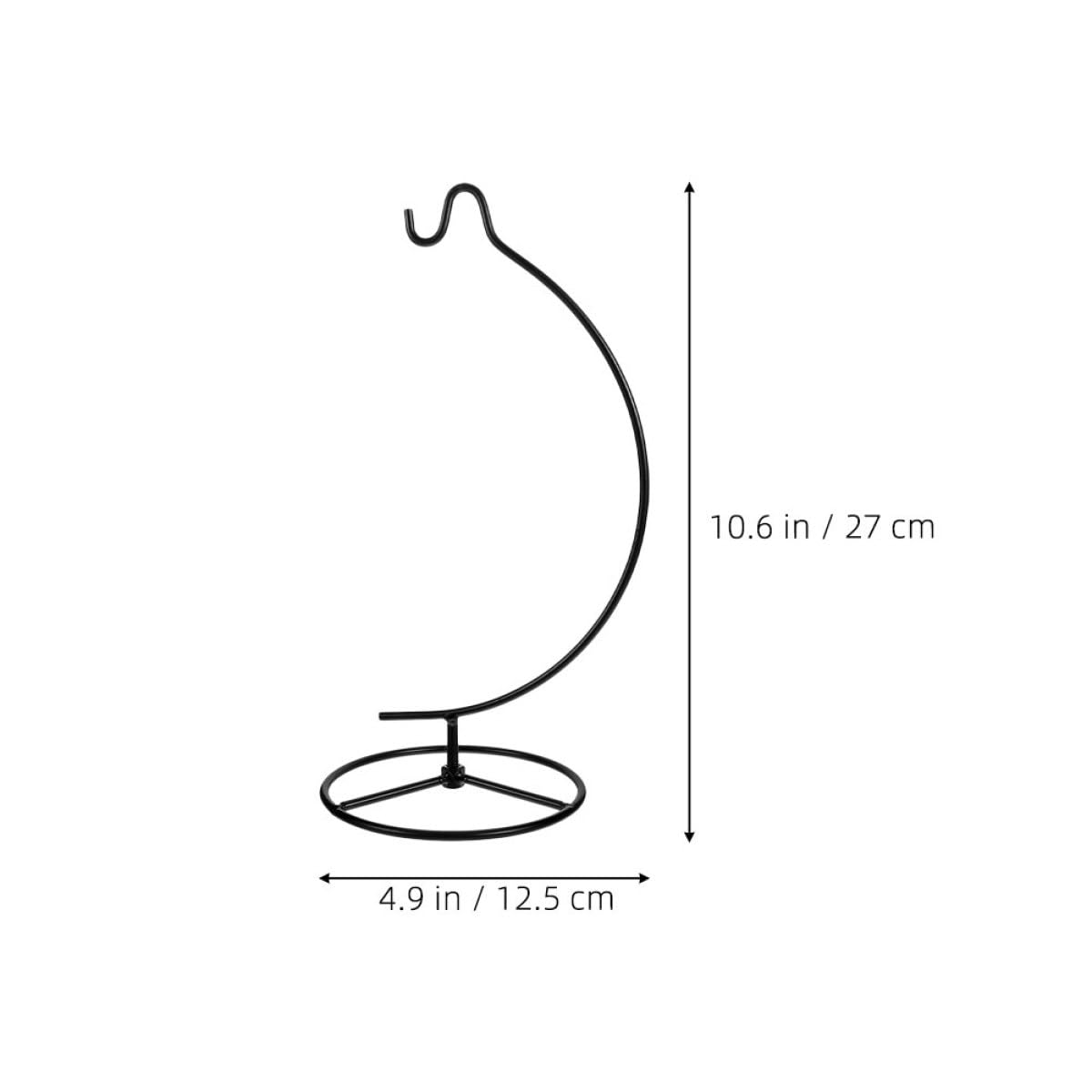 ARTIBETTER 2pcs Iron Hook Rack Hanging Terrarium Display Stand Metal Ornament Hanger for Air Plant Planter Holder Indoor Home Décor Hanging Flower Pot Bracket