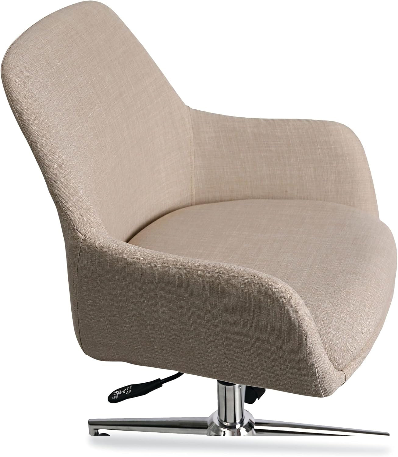 Office Chair - Workspace by  Mid-Century Task Chair, Supports up to 275 Lb, 18.9" to 22.24" Seat Height, Cream Seat, Cream Back