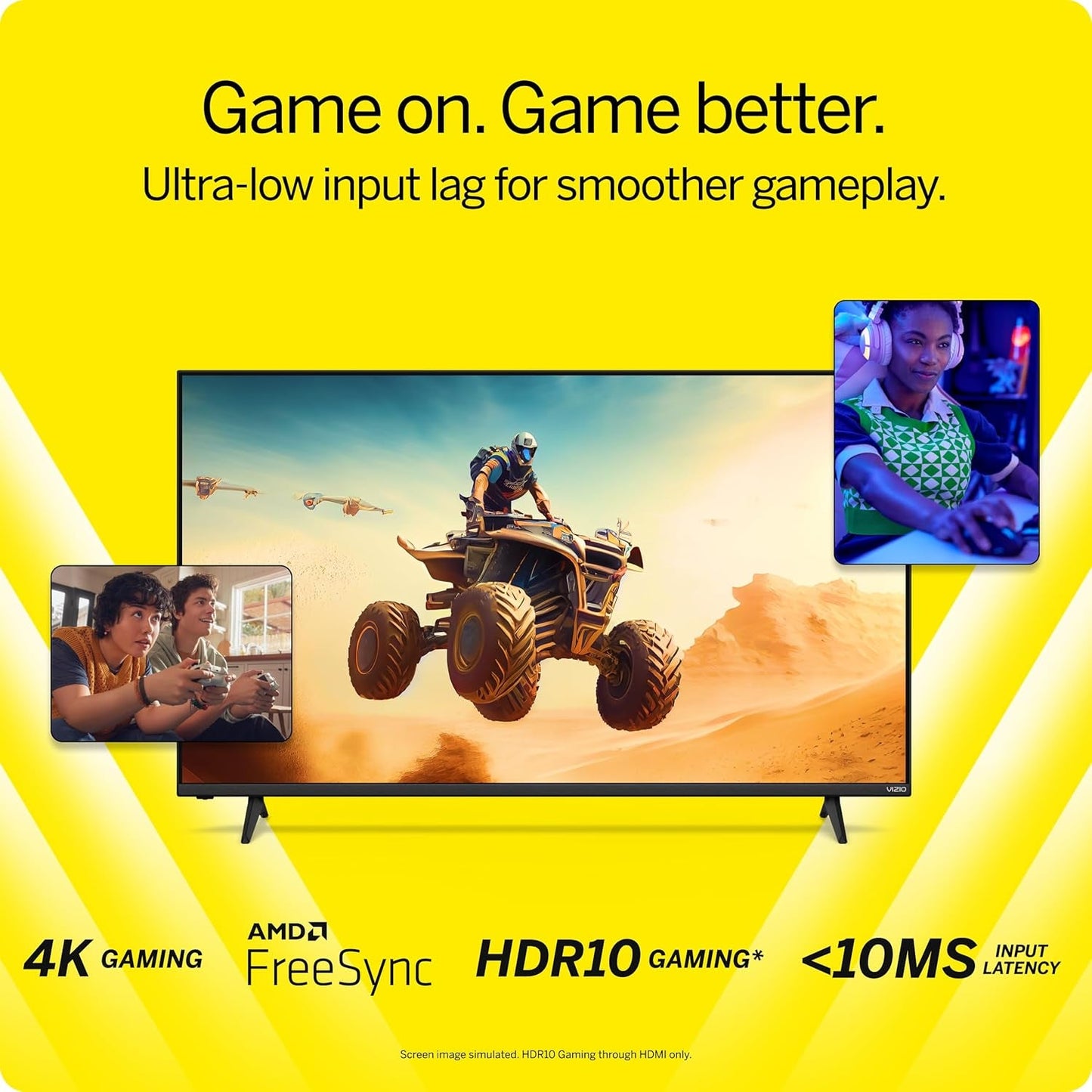 55-Inch V-Series 4K LED HDR Smart TV W/Dolby Vision, Wifi 6E, Bluetooth Headphone Capable, Gaming Engine & Alexa Compatibility, V555M-K01, 2023 Model