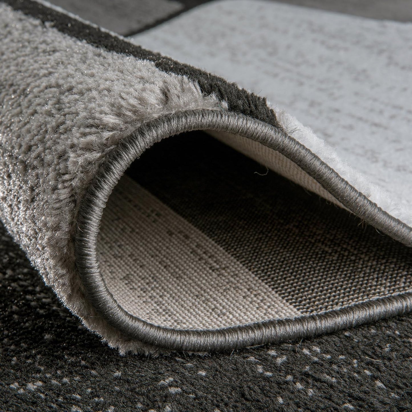 Contemporary Modern Boxes for Home Office,Living Room,Bedroom,Kitchen Non-Shedding Area Rug 7' 10" X 10' 2" Gray